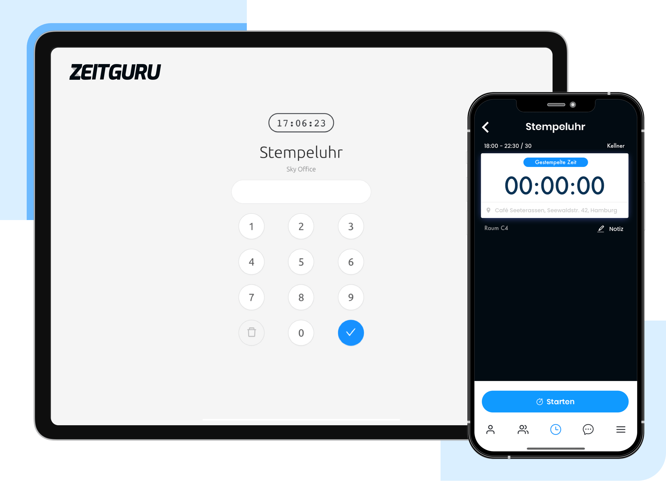 Digitale Stempeluhr