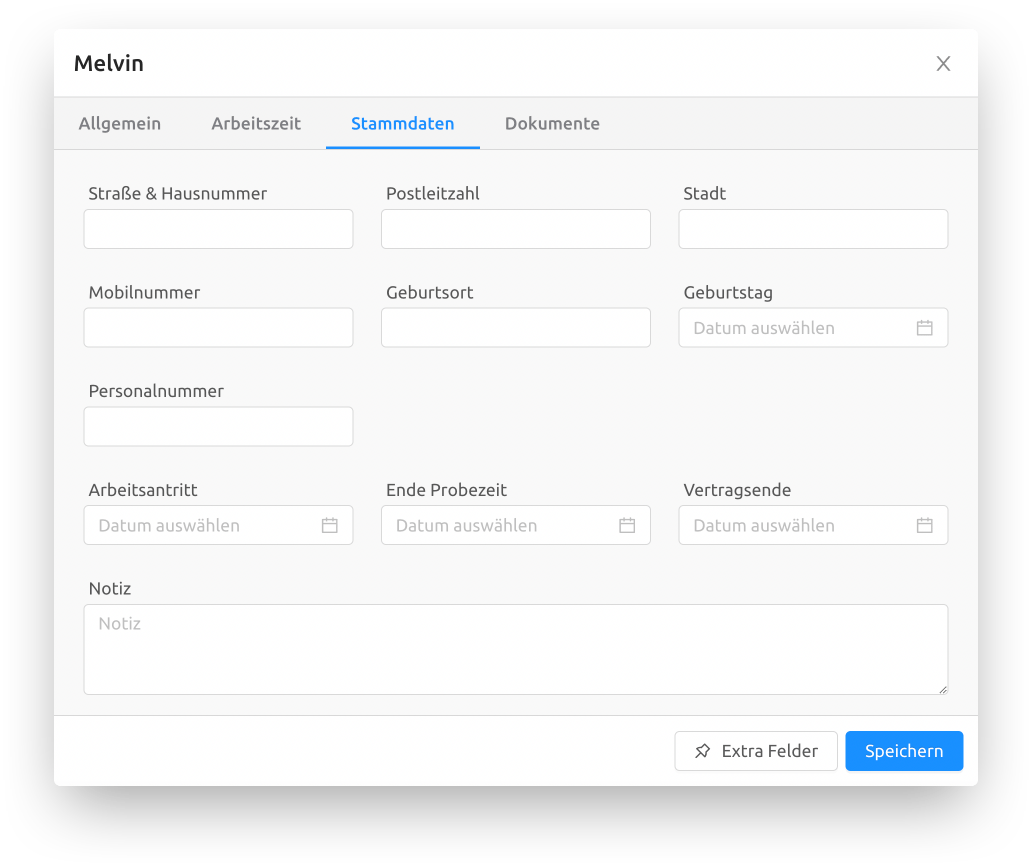 Stammdaten Zeitguru